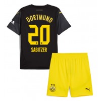 Borussia Dortmund Marcel Sabitzer #20 Udebanesæt Børn 2024-25 Kortærmet (+ Korte bukser)